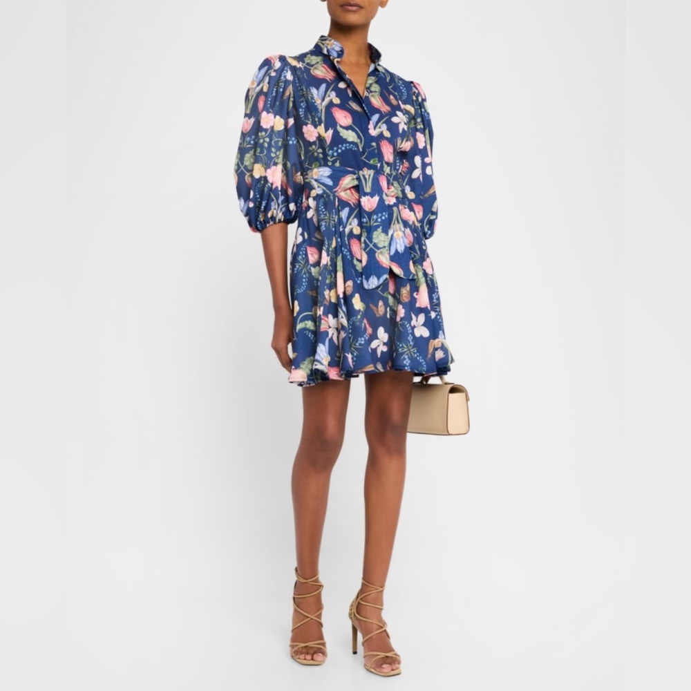 No Pise La Grama Bromelian Linen Mini Shirtdress Size 2